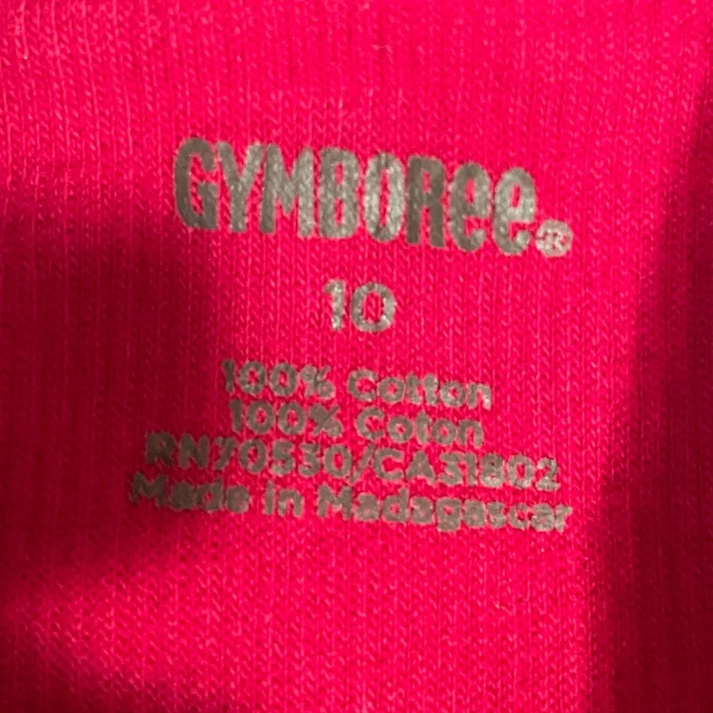 GYMBOREE Boys Red LG sleeve casual shirt size‎ 10 w/black cream stripes 3/4 zip